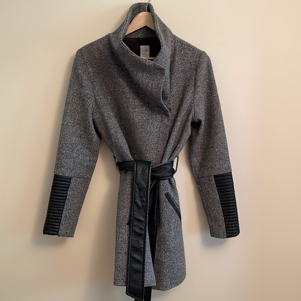 Twik Grey Wrap Coat